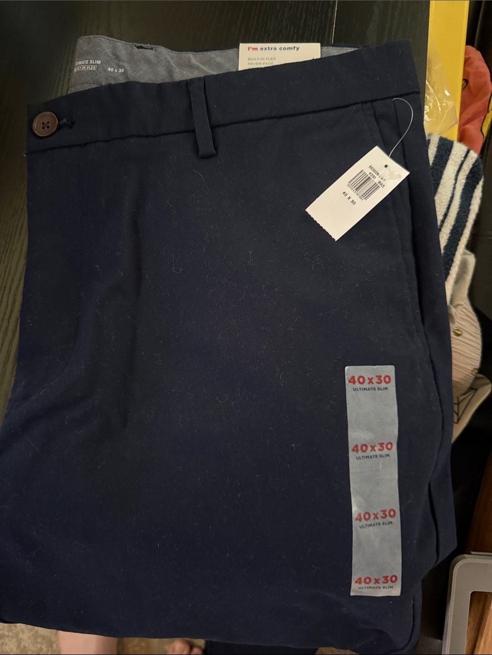 Old Navy Men’s Dark Navy Slim Dress Pants